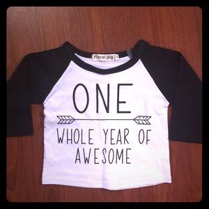 Baby 1st year birthday shirt